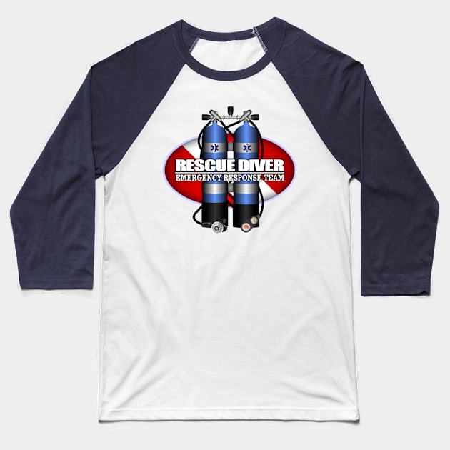 Rescue Diver (ST) Baseball T-Shirt by grayrider